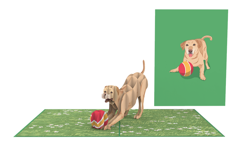 Thumbnail: PC904 - Playing dog Popup Card