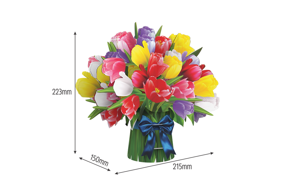 Thumbnail: PC1023 - Tulip Bouquet Popup card