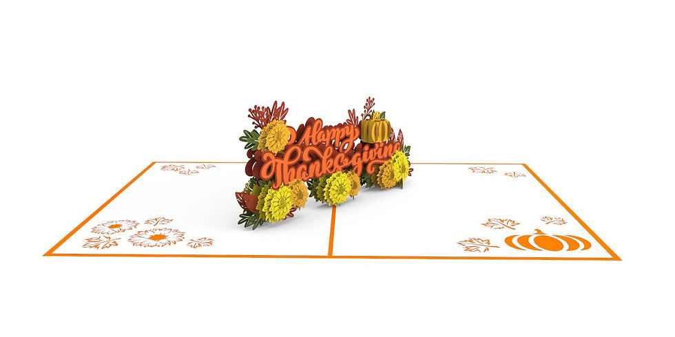 Thumbnail: PC968 - Happy Thanksgiving popup card