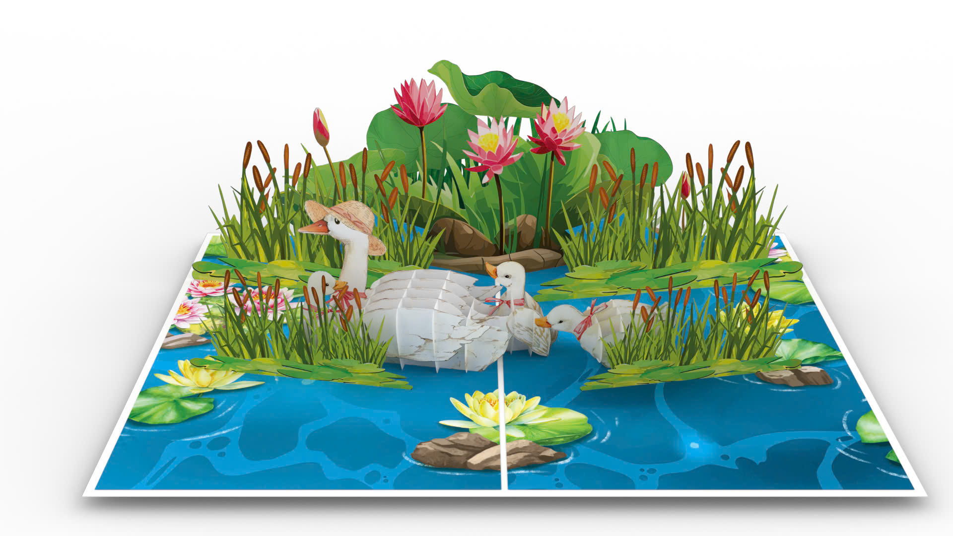 PC990 - Quacking Mom Popup card