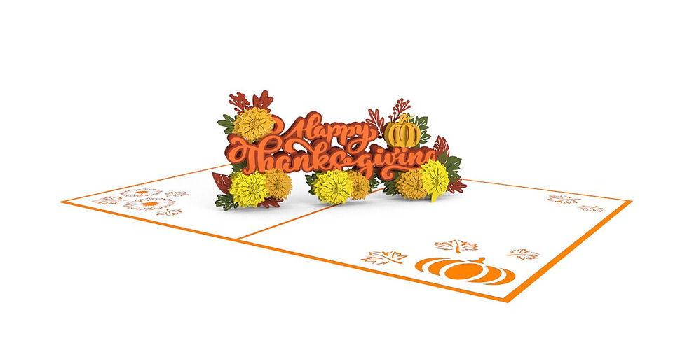 Thumbnail: PC968 - Happy Thanksgiving popup card