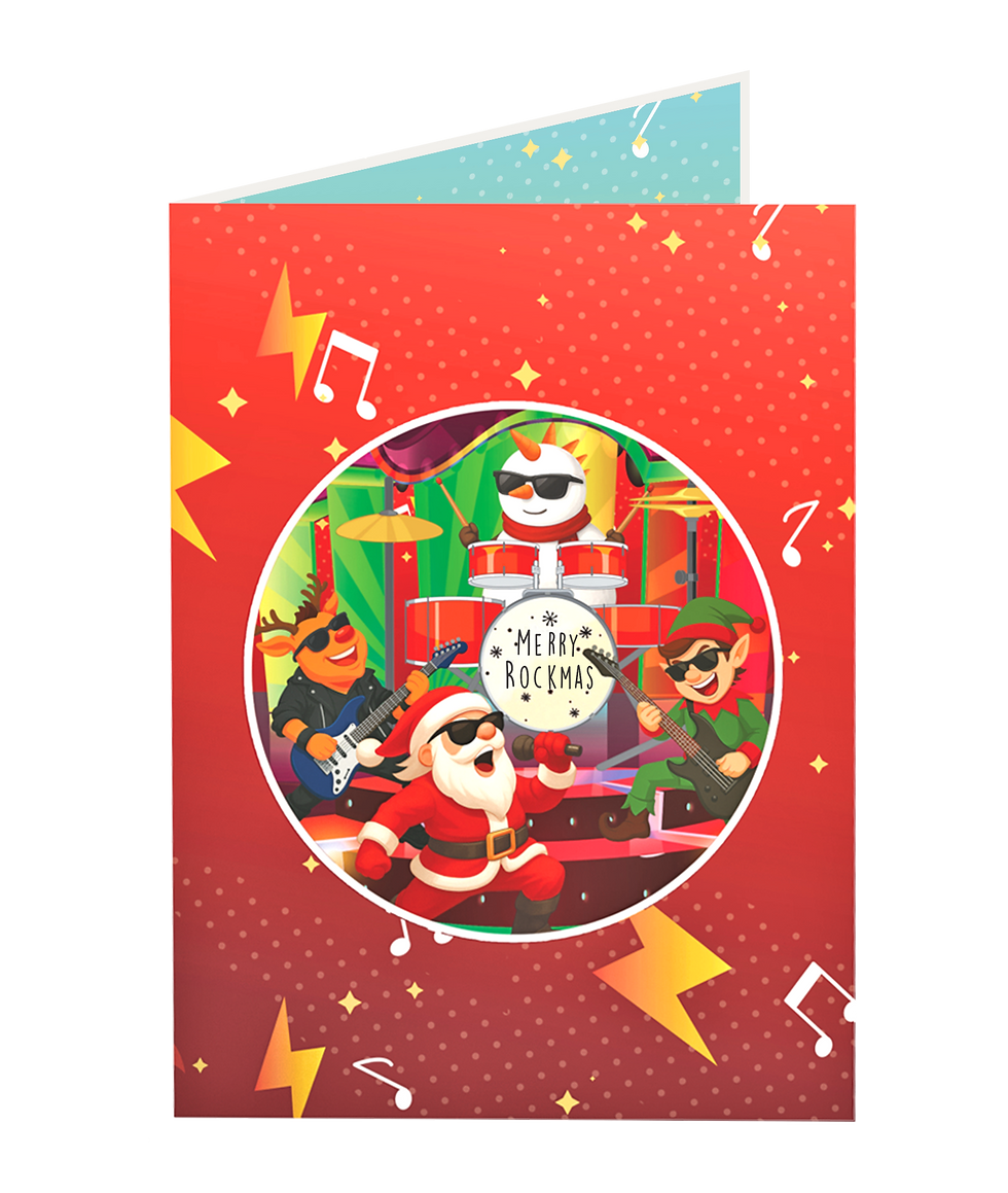 Thumbnail: PC1010 - Merry Rockmas Popup Card