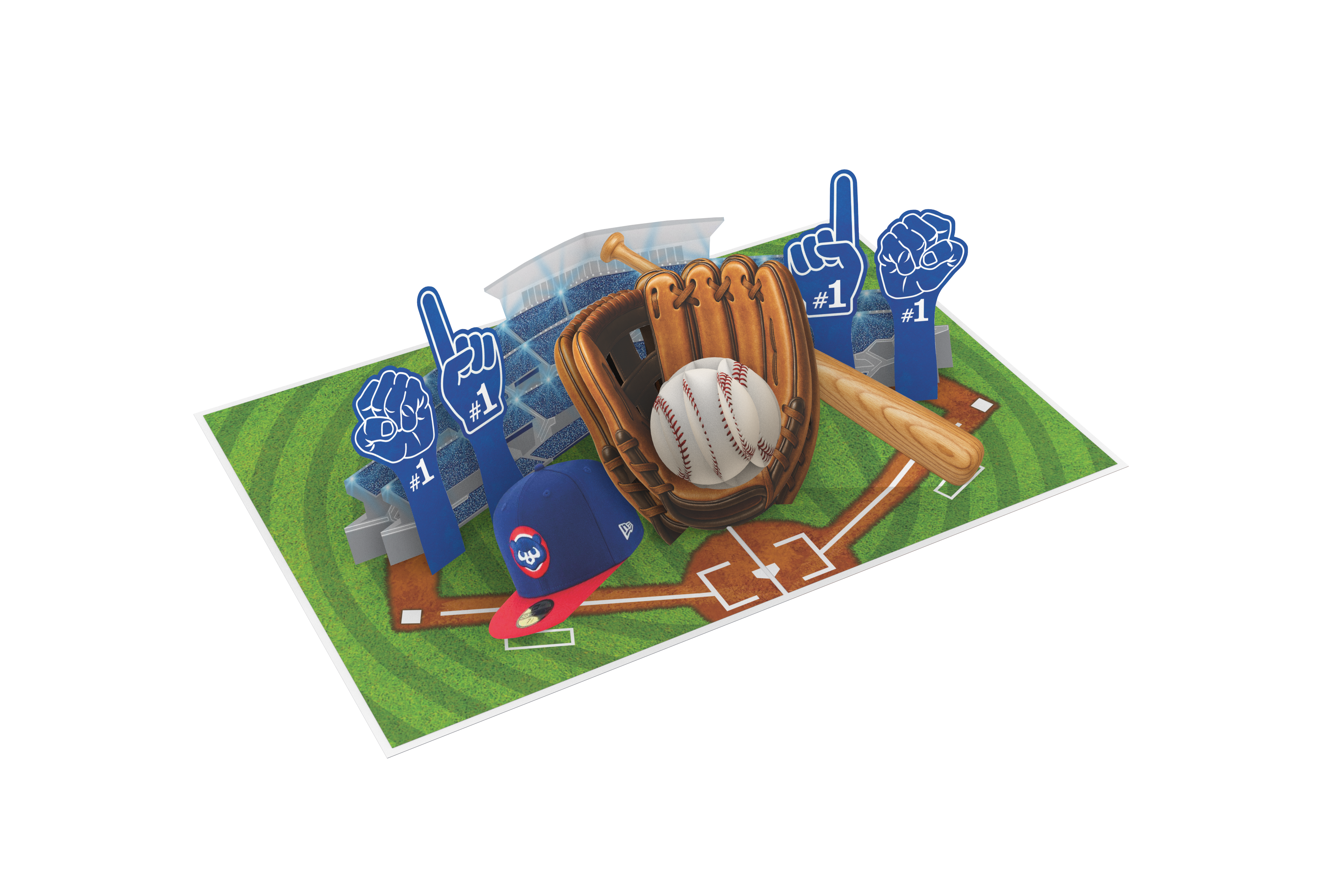 PC1005 - Baseball Popup Card