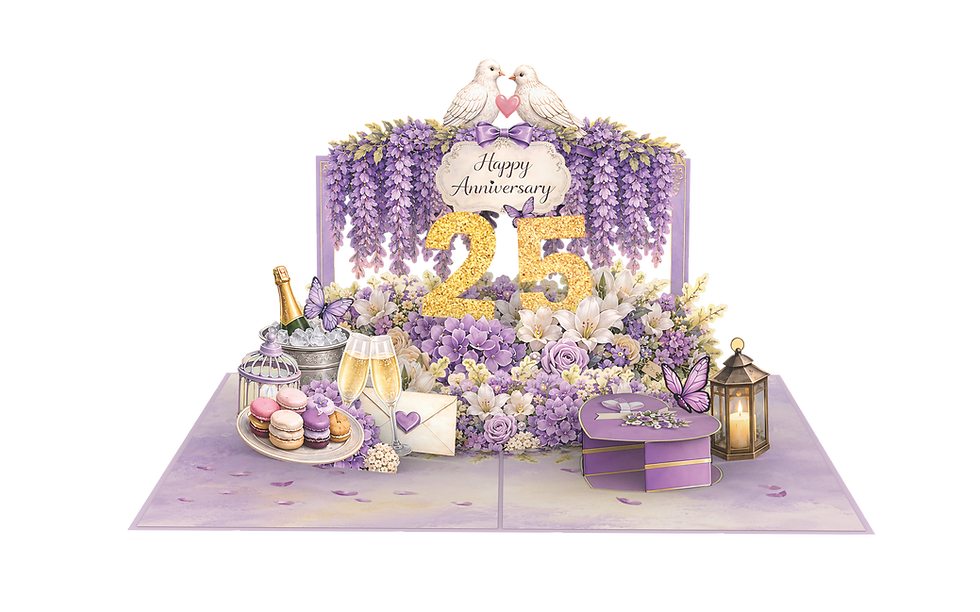 Thumbnail: PC1037 - Happy Anniversary Popup Card