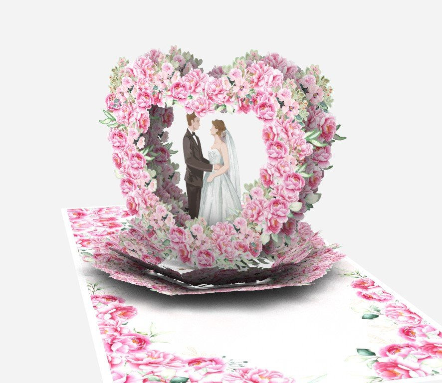 Thumbnail: PC958 - WEDDING POPUP CARD