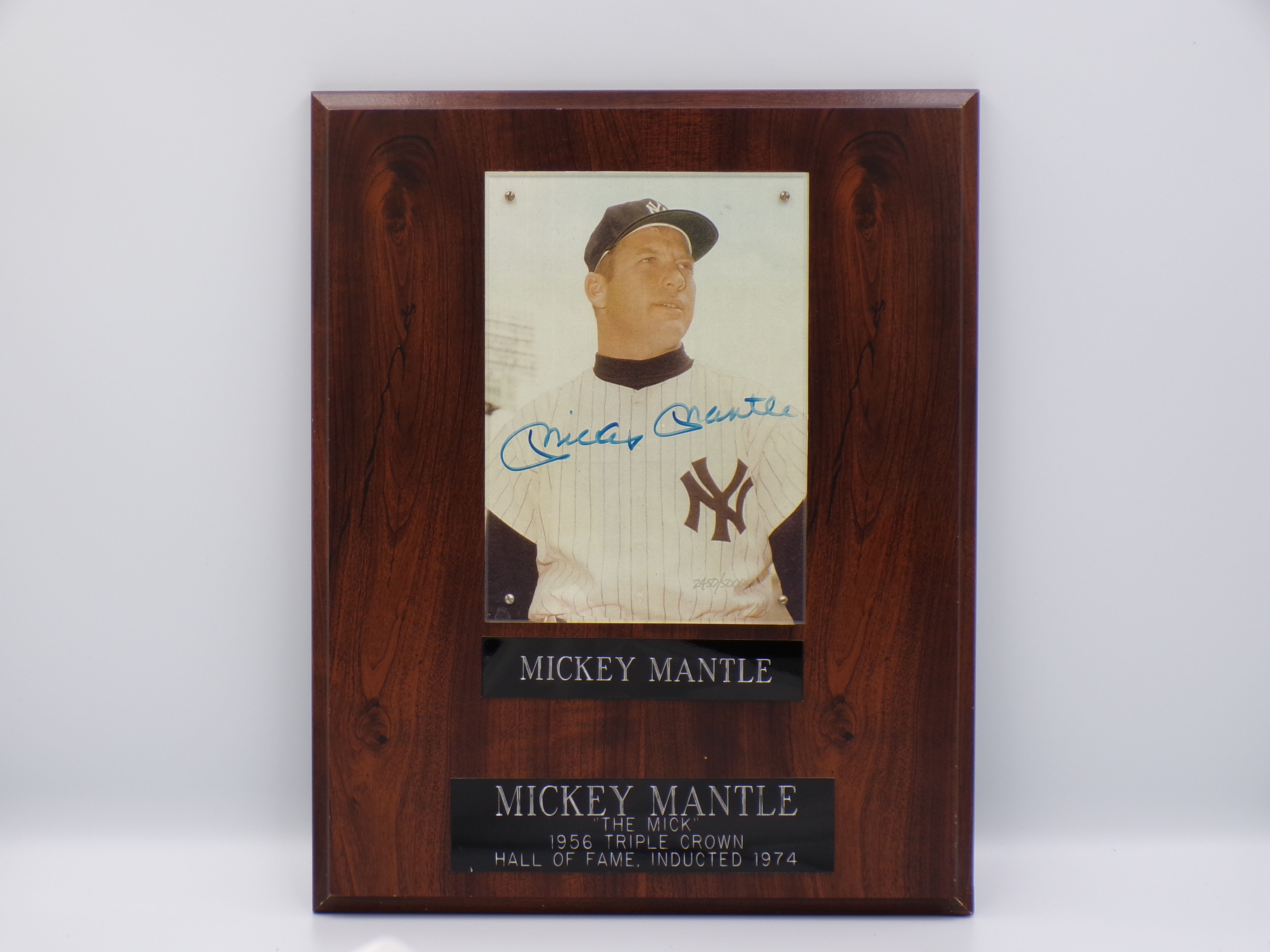 Mickey Mantle Autograph Photo
