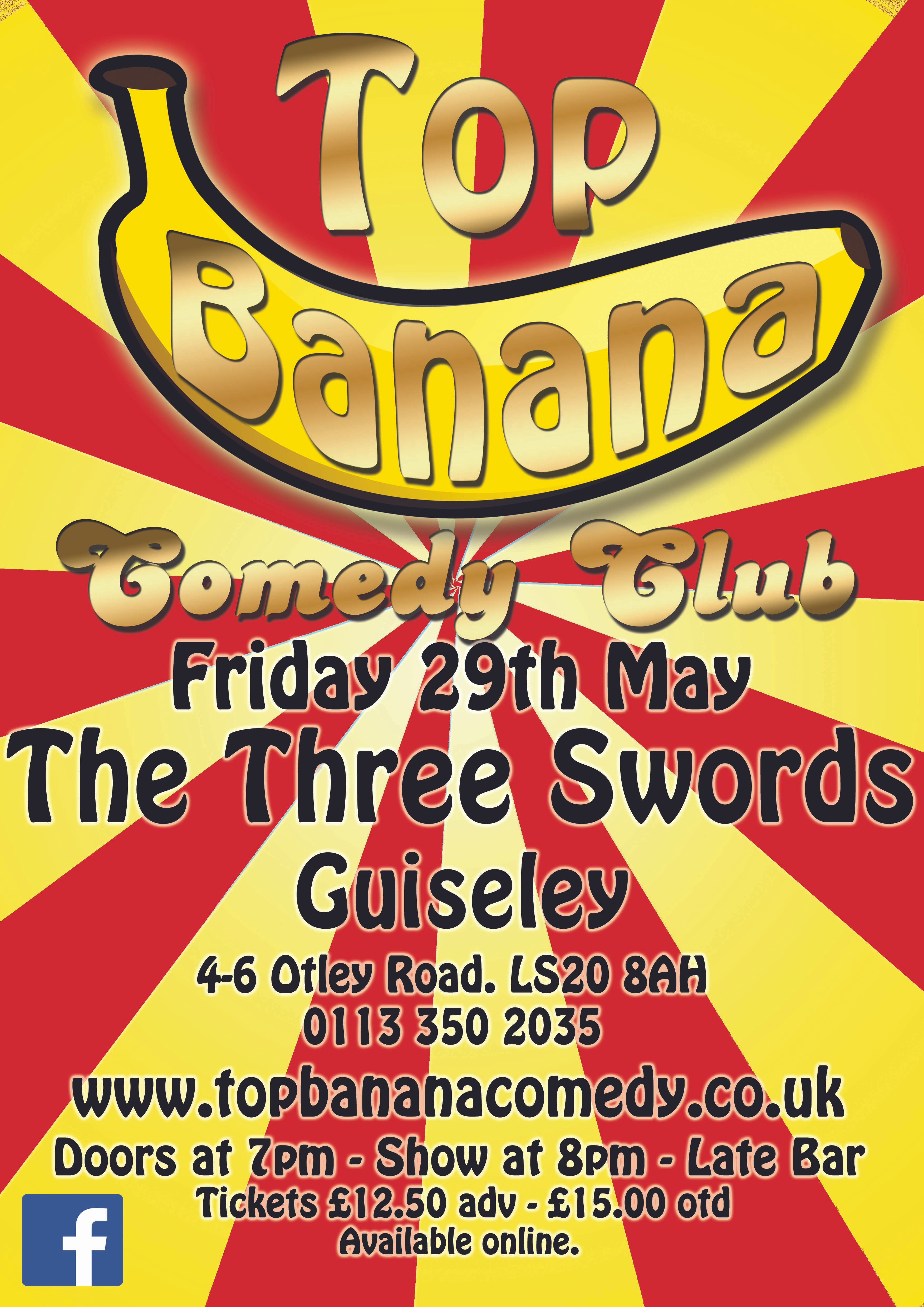 Friday 29th May 2026. Chris Washington. David Eagle. TBC. Barry Dodds (MC)