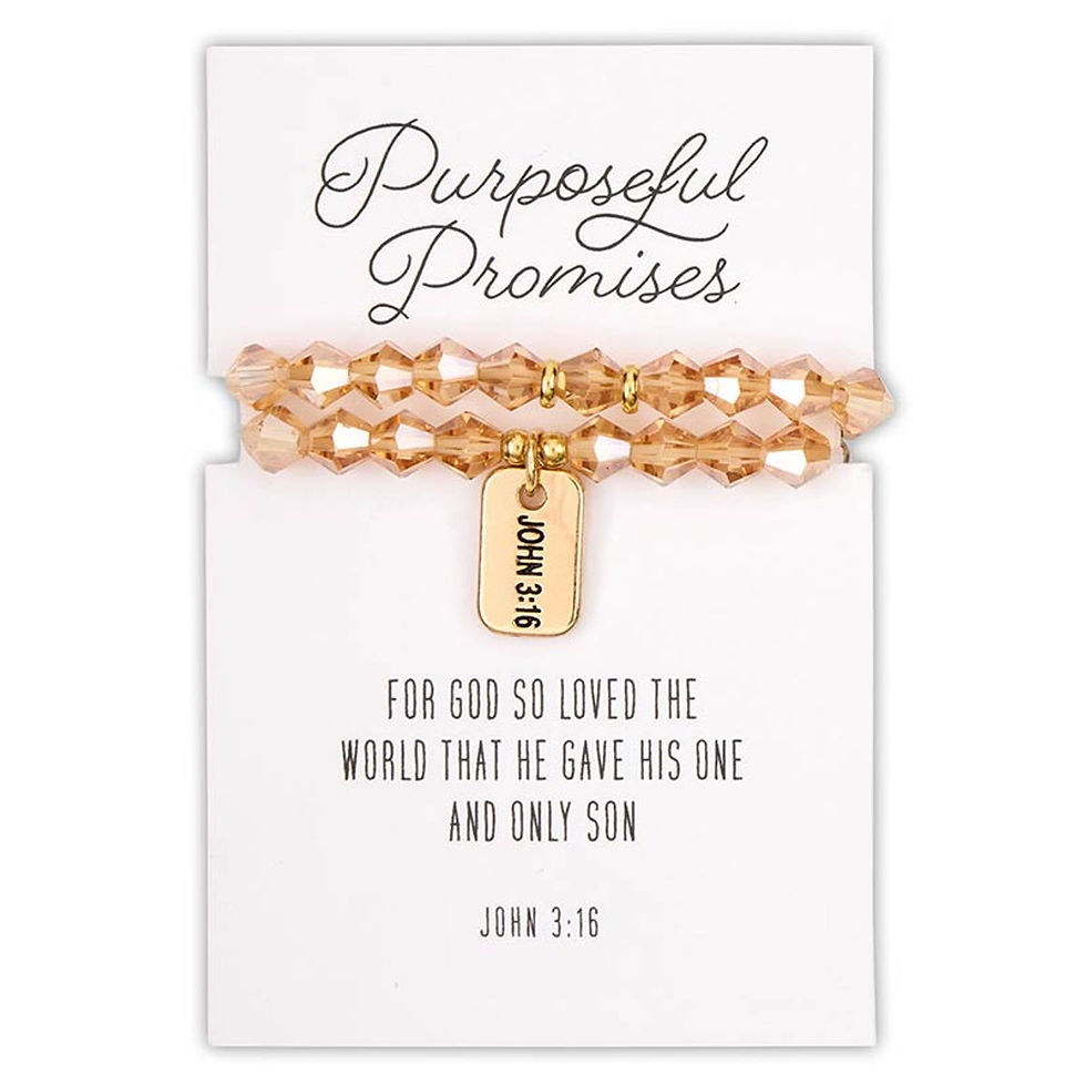Thumbnail: Glass Bead Tagged Bracelets 