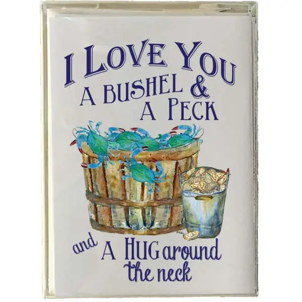 Crab Boxed Note Cards - A Bushel & A Peck