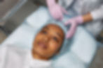 Woman getting botox injections
