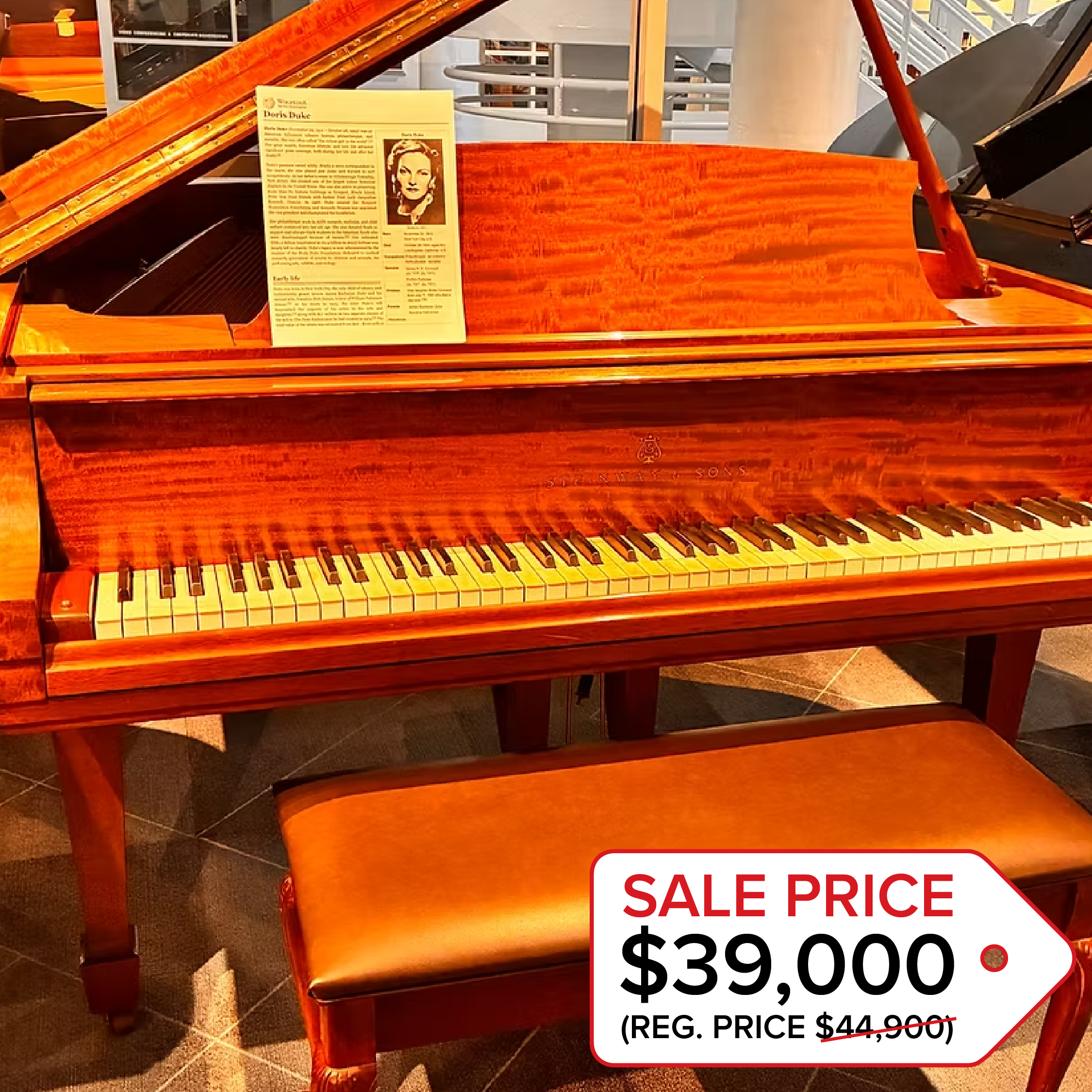 Steinway Model M - $39,000
