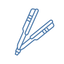 Hair straightener icon