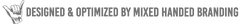 Text that reads, "Designed and optimized by Mixed Handed Branding"