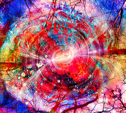 Creation In Motion energy healing augmented reality digital art by Atousa Raissyan