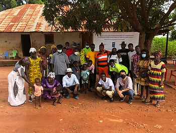 Building ties with local communities in Guinea-Bissau.