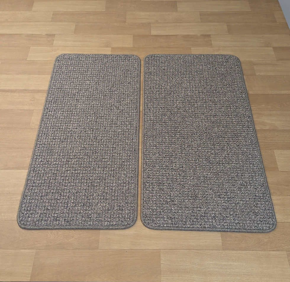 The two overlocked mats