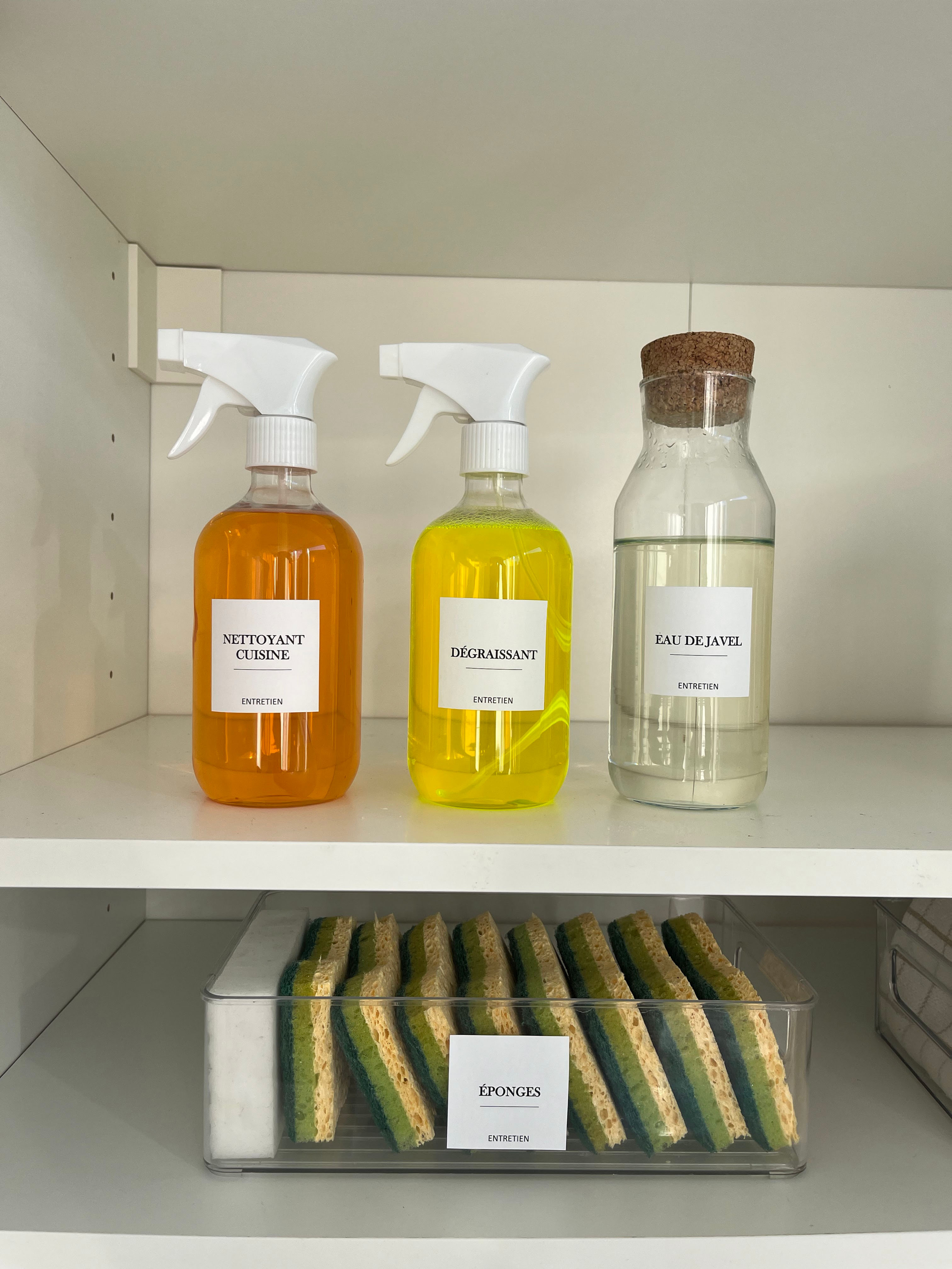 24 étiquettes Entretien