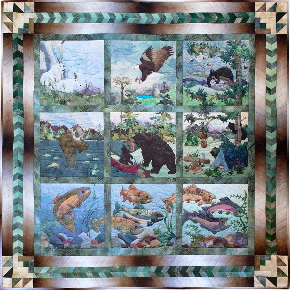 Out & About Pieced Quilt Border Pattern