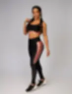 Legging Sucess cós largo e recorte em tule My Way