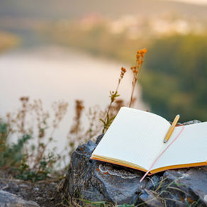 Journaling outdoors 