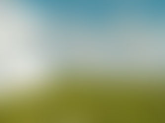 Mirror reflecting clouds in a field