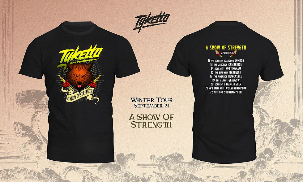 Show Of Strength T Shirt Number 2 UK Tour 2024