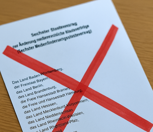 Problematik des sechsten Medienänderungsstaatsvertrags (MÄStV)