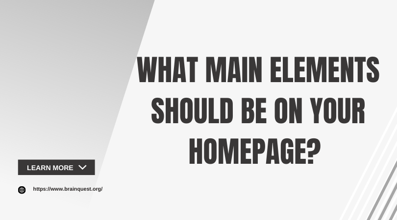 Homepage elements