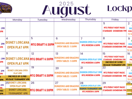 August 2025 Events Calendar - Lockport