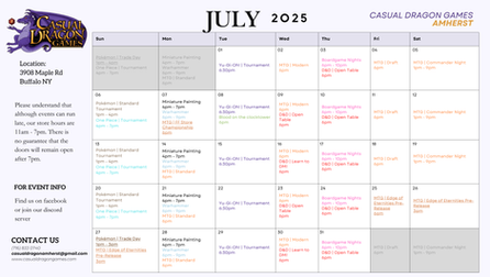 July 2025 Events Calendar - Amherst