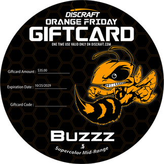 disc golf duffle, GRIPeq duffle, practice duffle, ultimate duffle, sports duffle bag, discraft, orange friday, supercolor buzzz, gift card