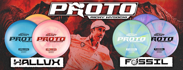•	Retailer banner: “Prototype Hallux + Fossil — Release Date TBD. Pre-order Oct 24–30., Site banner: Ricky Wysocki Prototypes — Release TBD. Email gary@discraft.com. Min order 20. Header graphic: Hallux & Fossil — Pre-order window Oct 24–30. Ships separate. Release TBD. Announcement bar: Pre-order open now • Oct 24–30 • Release date TBD • Quantities subject to change. Promo banner: Prototype Hallux and Fossil — Retailer pre-order only. Release TBD. Store hero: Pre-order ends 10/30/25 — Release details to follow (TBD).