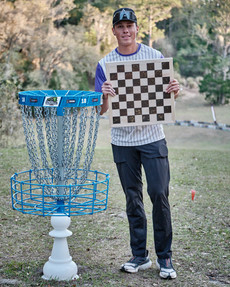 Anthony Barela celebrating his win at chess.com invitational 