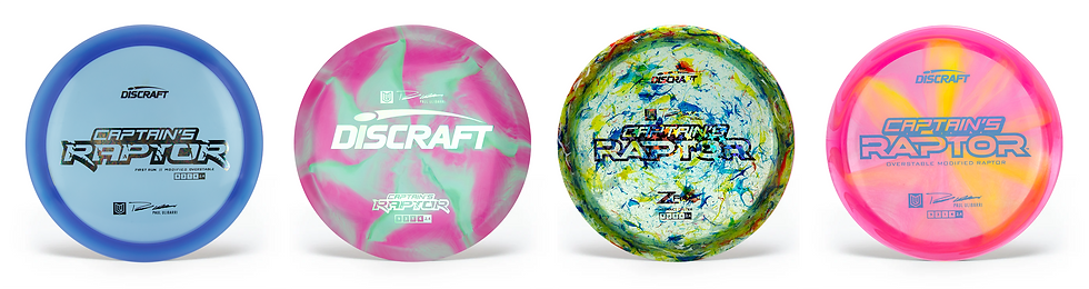 Captain’s Raptor, 2025 Captain’s Raptor, overstable fairway driver, Discraft Factory Store, Raptor vs. Captain’s Raptor , paul Ulibarri, Discraft, dgpt, overstable disc, raptor
