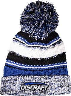 discraft black friday, discraft beanie, discraft pom beanie, blue winter beanie