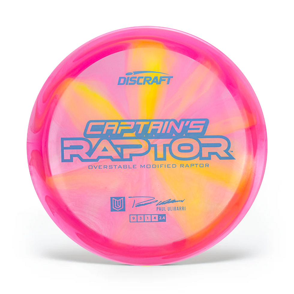 Captain’s Raptor, 2025 Captain’s Raptor, overstable fairway driver, Discraft Factory Store, Raptor vs. Captain’s Raptor , paul Ulibarri, Discraft, dgpt, overstable disc, raptor
