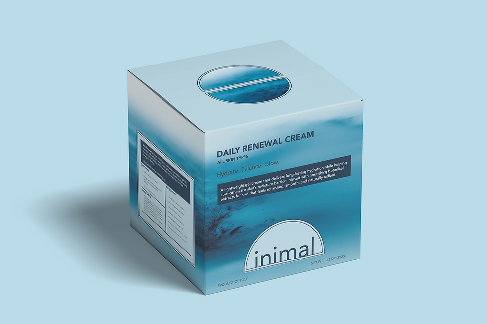 Minimal Daily Renewal Cream product packaging box.