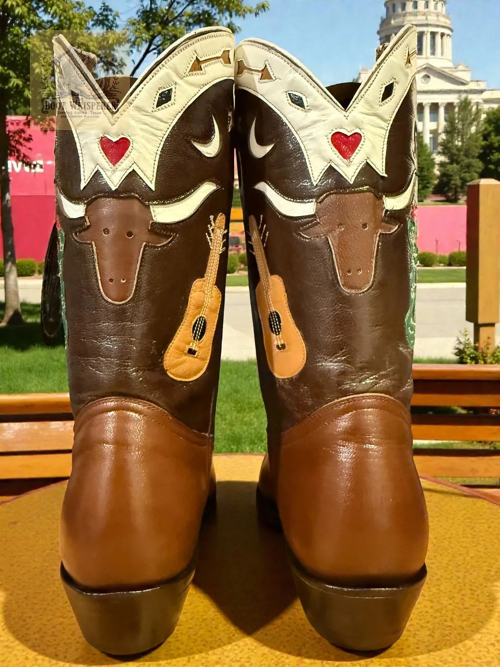 Thumbnail: Montana Custom Handmade Spirit of Austin 45621 Sz 8-B BRAND NEW! NOS 1129-75000