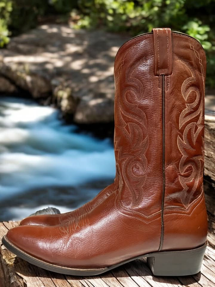 Thumbnail: Dan Post Milwaukee Antique Tan DP2111R Size 13-B Original Box Nice! 297-7243