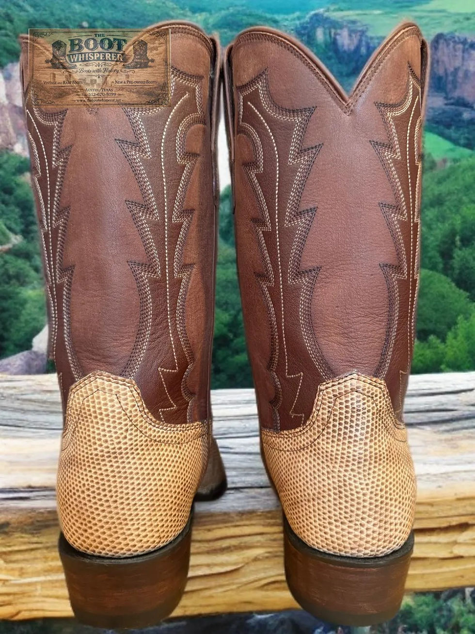 Thumbnail: Tecovas Sand Relic Tegu Lizard 1035 Size 13-D GORGEOUS 1229-31679