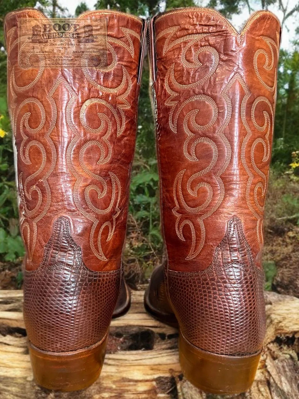 Thumbnail: Lucchese San Antonio 1981 Brown Tegu Lizard 6331RX 14-B 13-D 1214-14307