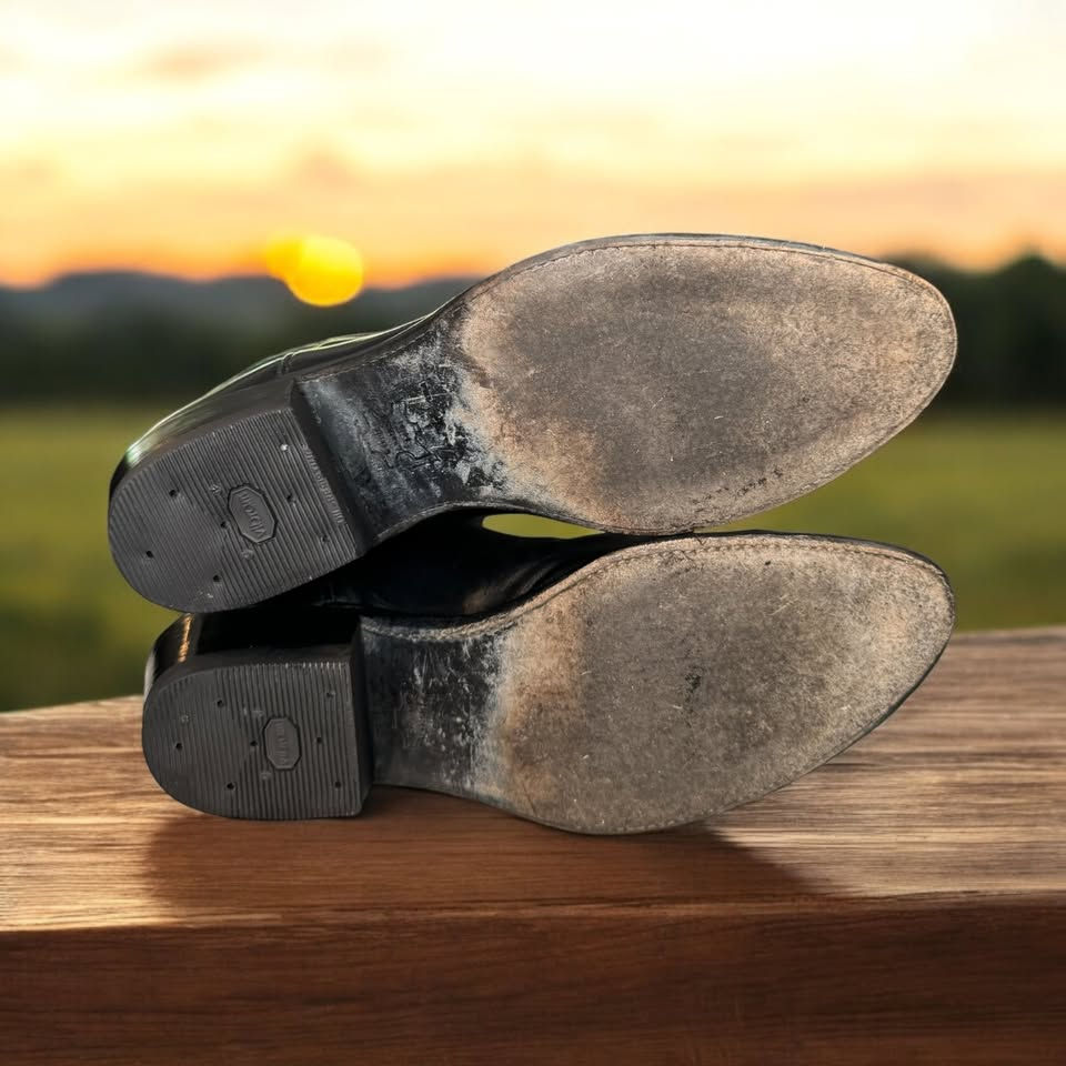 Thumbnail: Tony Lama Vintage Black Dress Boots Style 2993 Sz 10.5-EE New Heels 277-10170