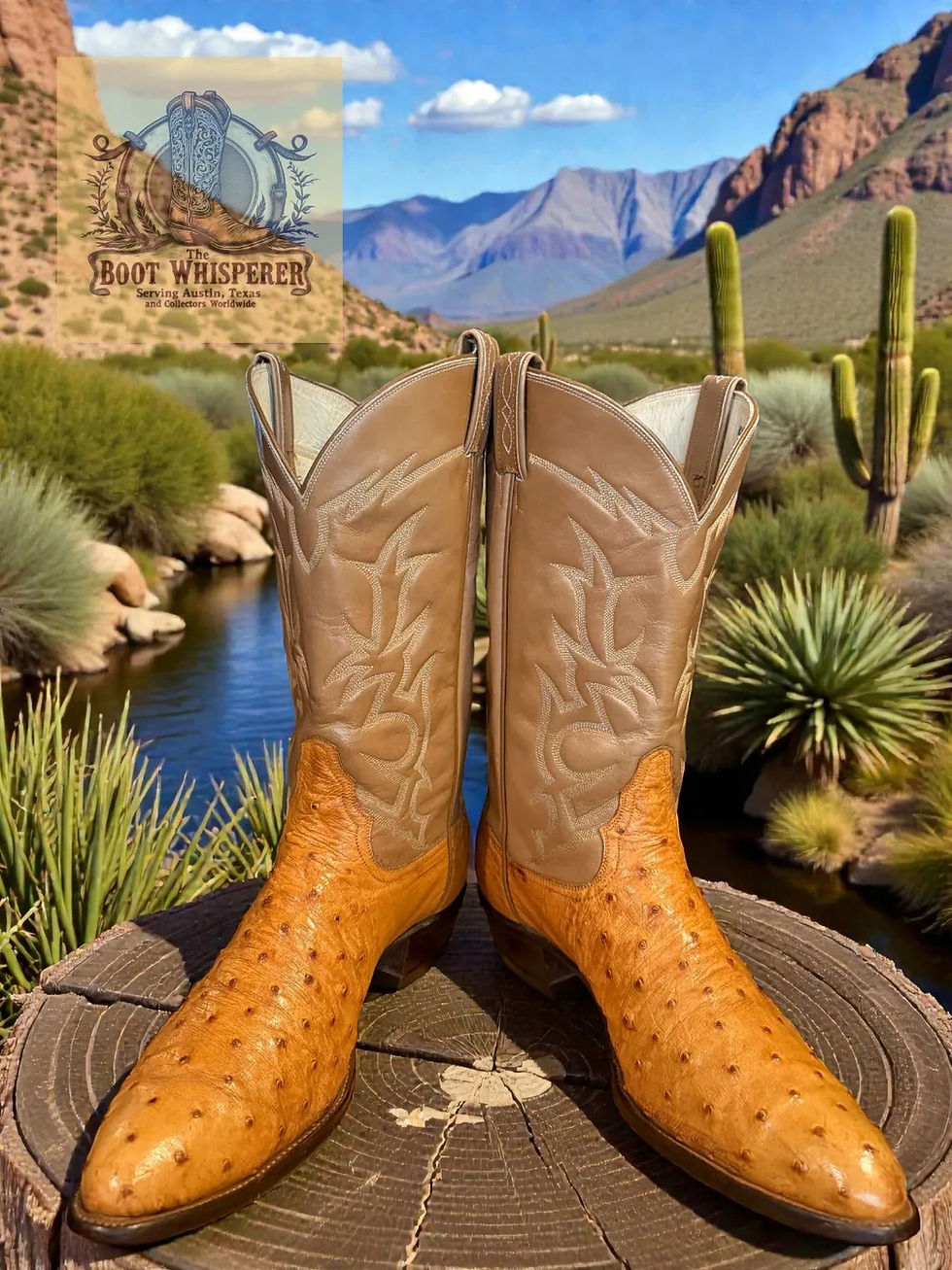 Thumbnail: Tony Lama El Rey Collection 8085 Pumpkin Sz 14-B 13-D 1065-18910