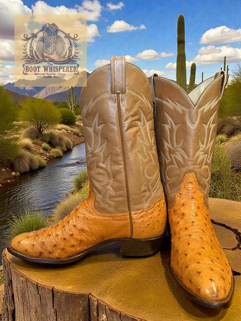 Thumbnail: Tony Lama El Rey Collection 8085 Pumpkin Sz 14-B 13-D 1065-18910