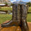 Thumbnail: Justin Boots 9200 Dark Chocolate Pre-Ban Sea Turtle 10-B 9-D RARE! 1100-23784