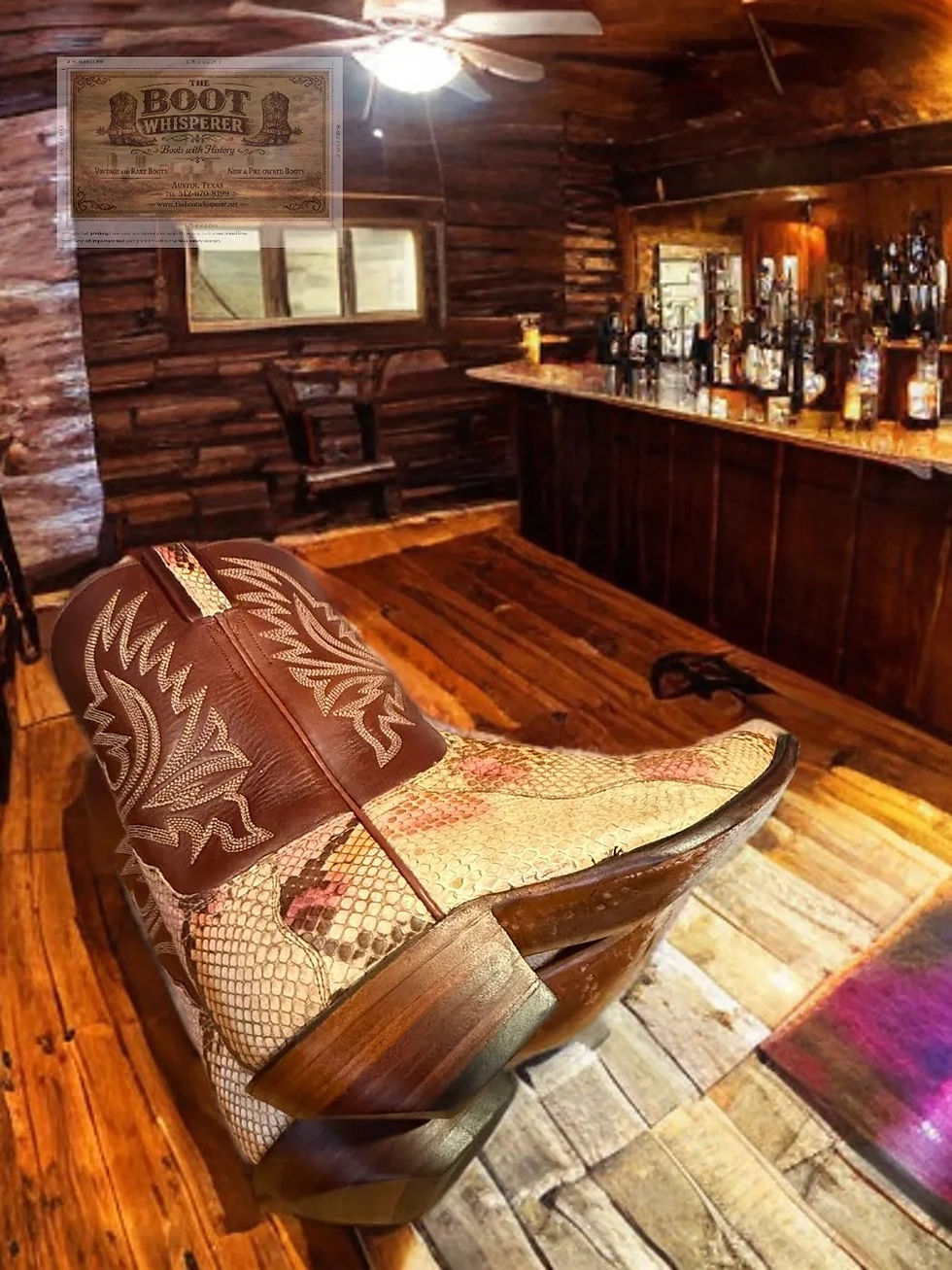 Thumbnail: LUCCHESE CLASSICS HANDMADE 2005 Exotic Python Dale G980134X SZ 8-B 1152-33231