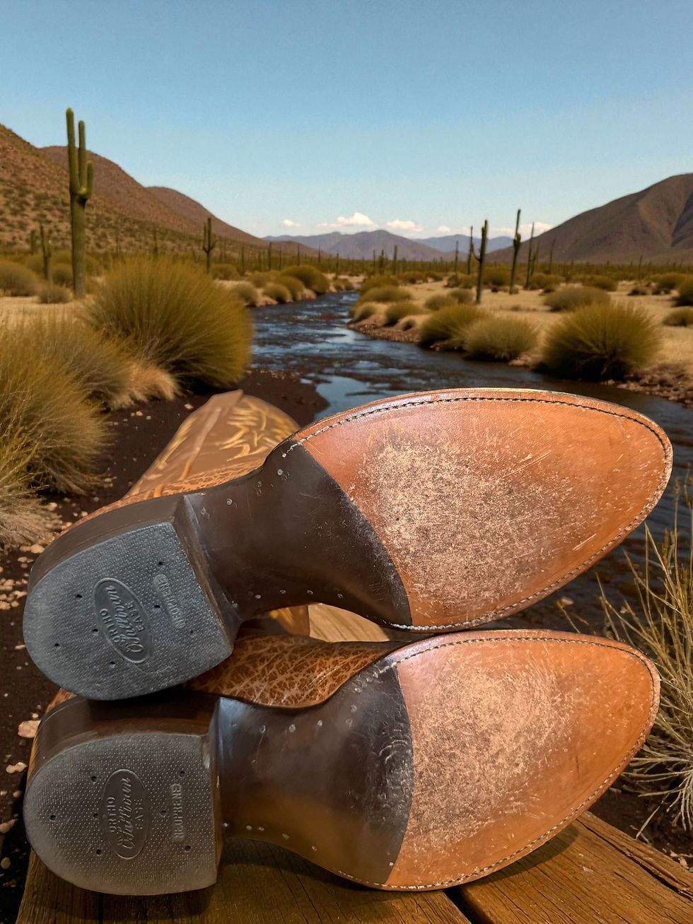 Thumbnail: Sullivan Custom Mexico Hand Made Coco Wildebeast Size 10-D NICE! 1015-7264