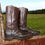 Thumbnail: Lucchese San Antonio Full Custom Dark Brown Ranch Boots 9.5-D New Soles/Heels 49