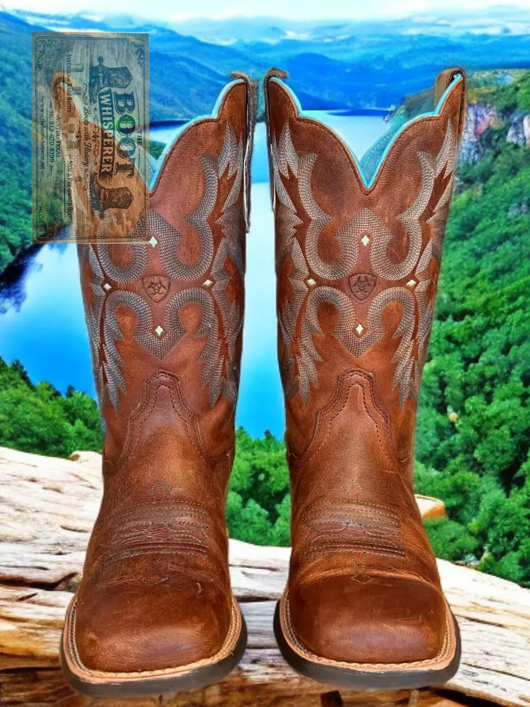 Ariat Ladies Cowhide Square Toe 10008017 Size 7-B 1236-14378