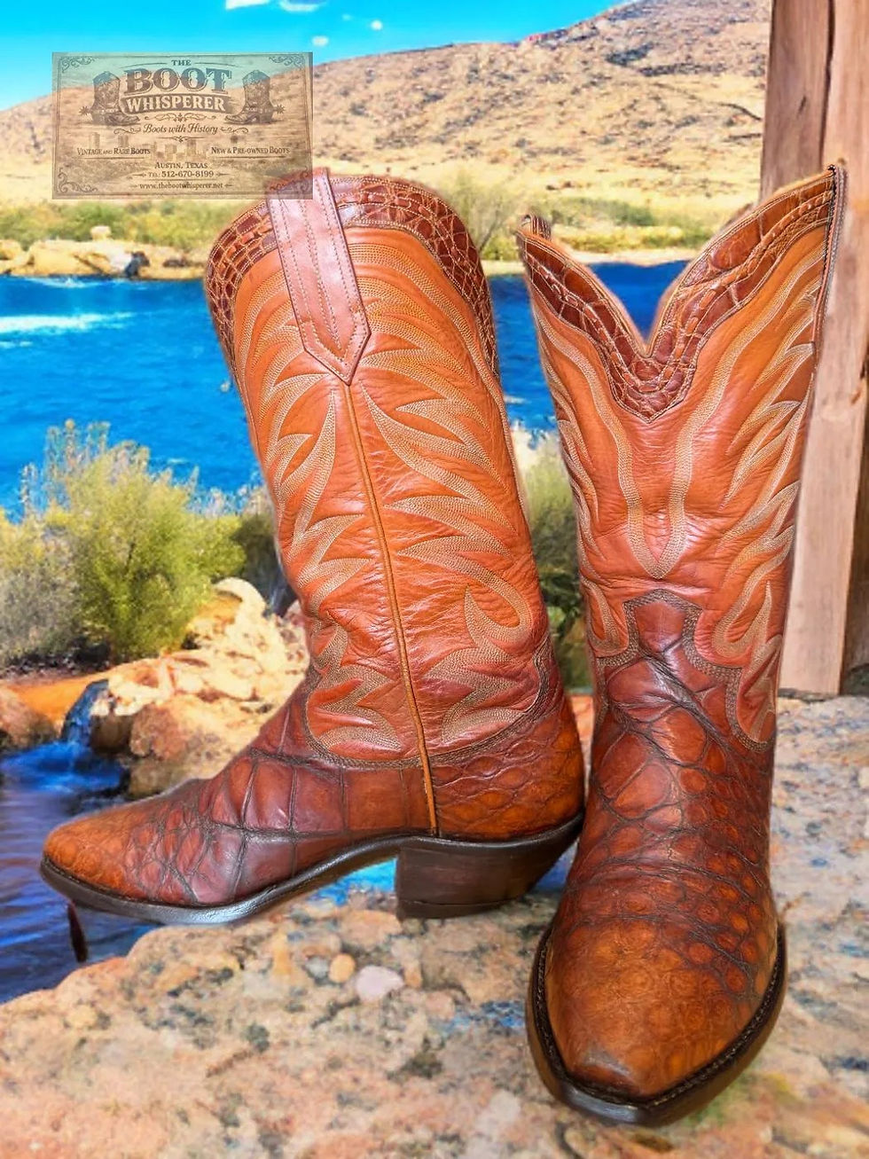 Thumbnail: Paul Bond Vintage CUSTOM HoneyAmerican Alligator Collar Size 8.5-D 1189-90000